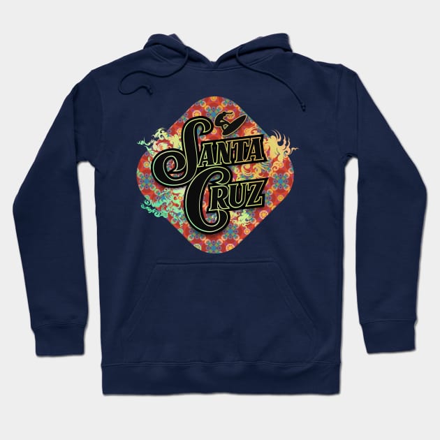 Santa Cruz California Hoodie by CTShirts